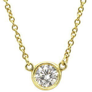 Tiffany Co Necklace By the Yard Single Pendant Yellow Gold TCo Peretti